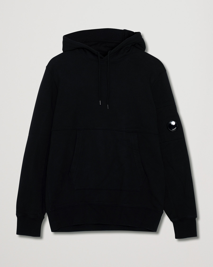Mies | Puserot | Pre-owned | C.P. Company Diagonal Raised Fleece Hooded Lens Sweatshirt Black