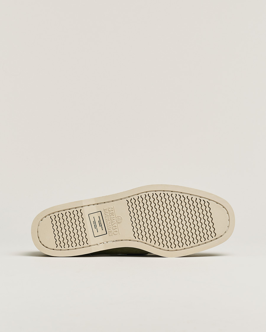 Mies | Sebago Docksides Nubuck Boat Shoe Green Military | Pre-owned | Sebago Docksides Nubuck Boat Shoe Green Military