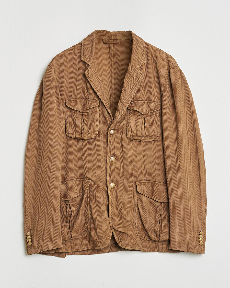 Mies | Pre-owned Pikkutakit | Pre-owned | Altea Safari Blazer Camel Brown 52