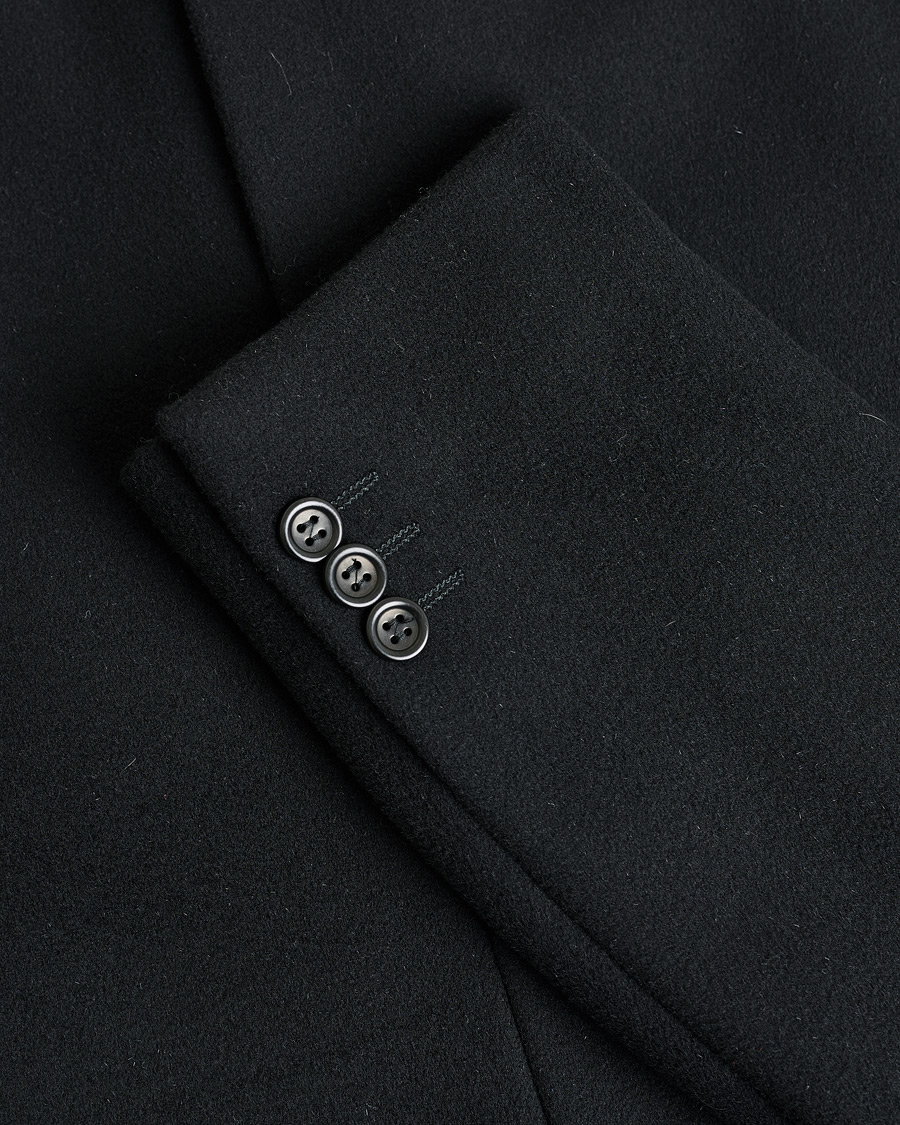 Mies | Armani Collezioni Cashmere Blend Coat Black 48 | Pre-owned | Armani Collezioni Cashmere Blend Coat Black 48