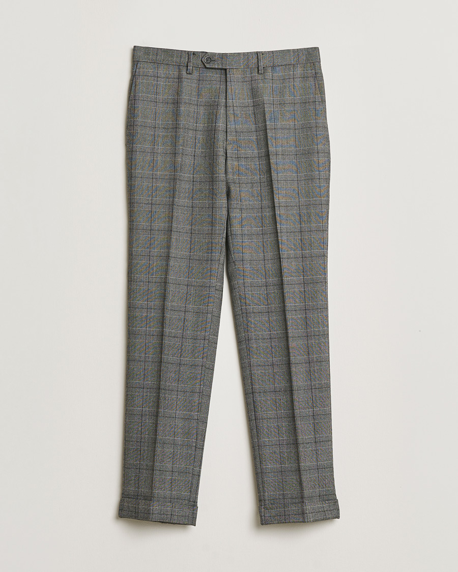 Mies | Pre-owned Puvut | Pre-owned | Caruso Checked Wool Suit Grey 48