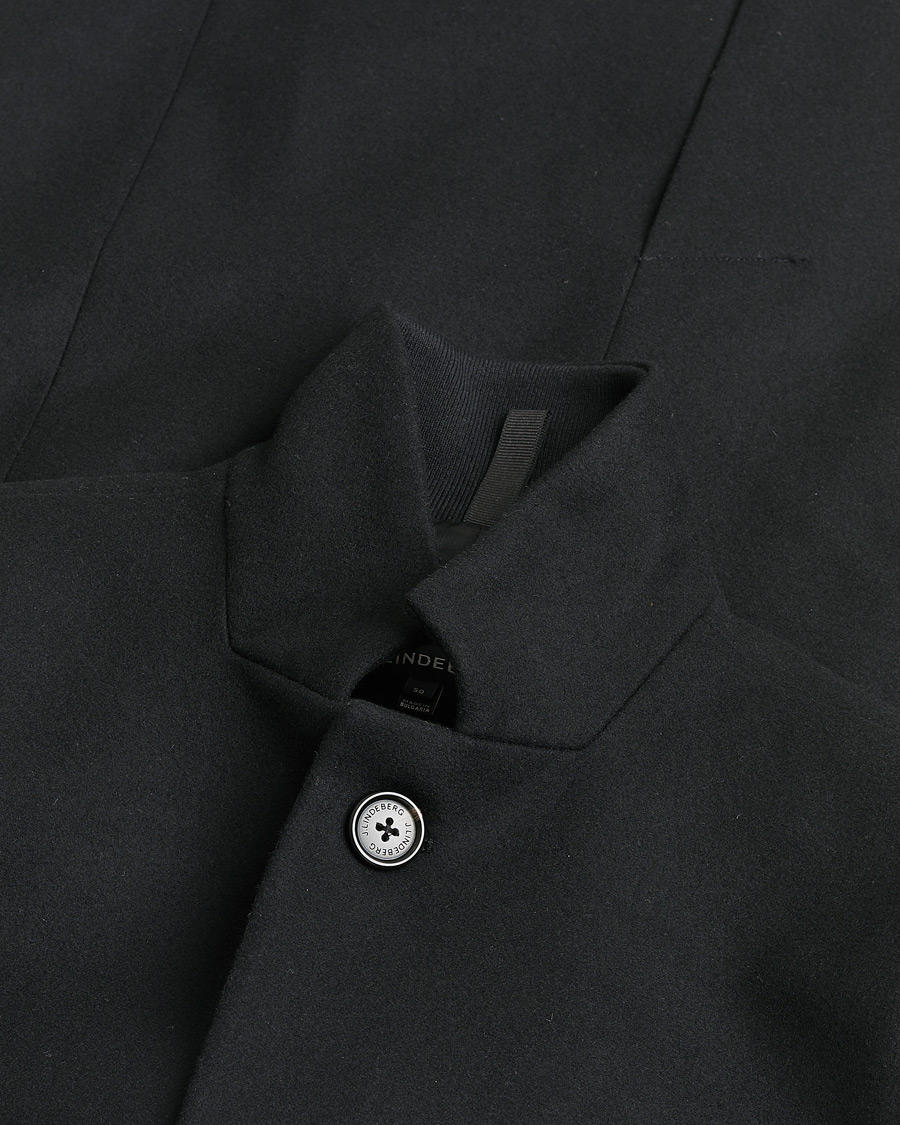 Mies | Pre-owned Takit | Pre-owned | J.Lindeberg Holger 2.0 Melton Coat Black 50