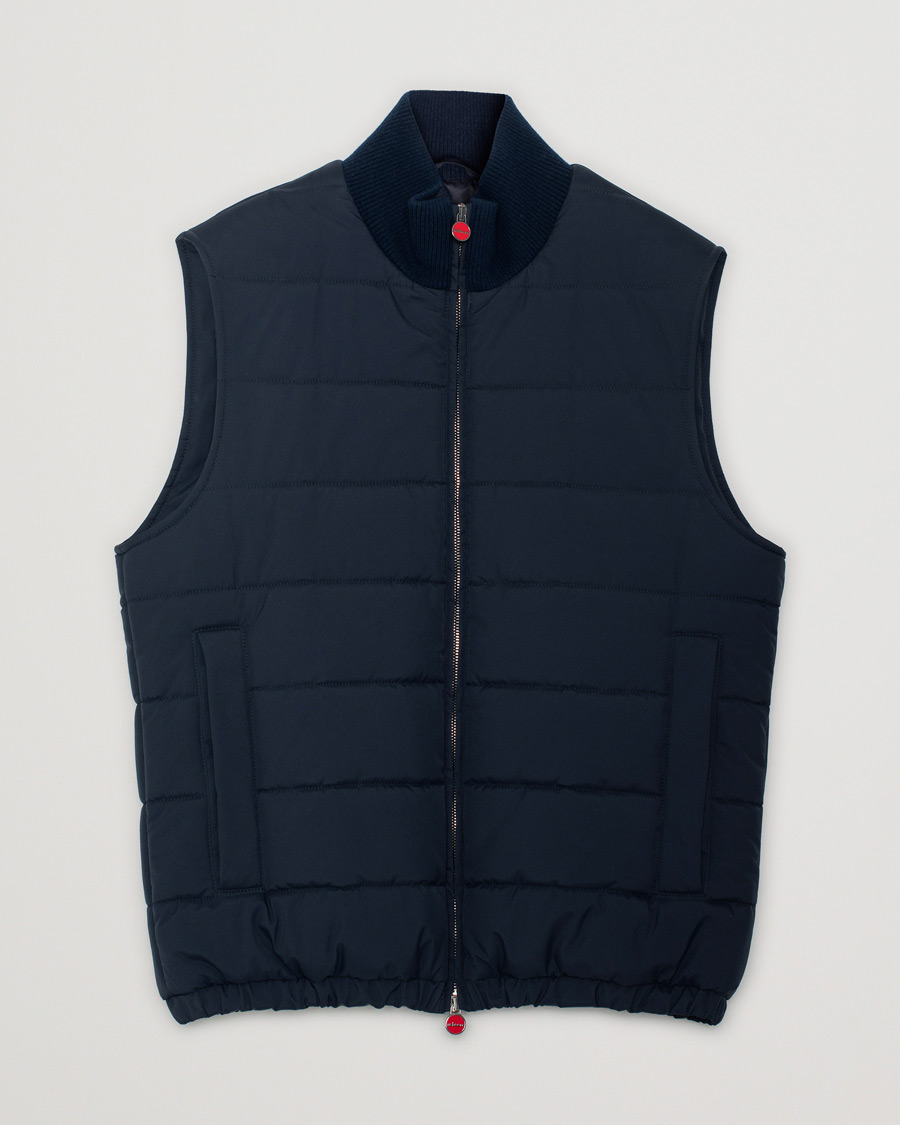 Mies | Takit | Pre-owned | Kiton Nylon Down Vest Navy