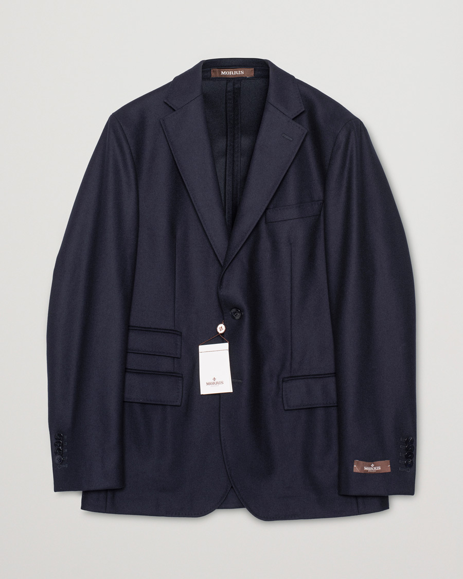 Mies | Pre-owned Pikkutakit | Pre-owned | Morris Heritage Keith Flannel Suit Blazer Navy