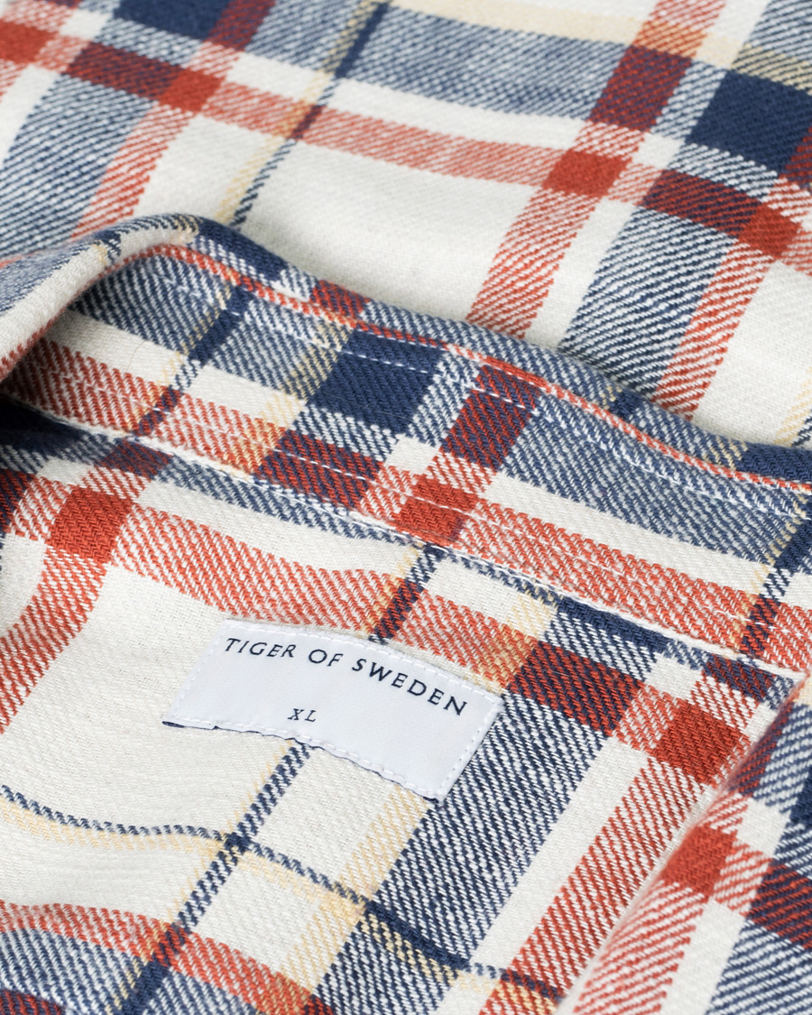 Mies | Kauluspaidat | Pre-owned | Tiger of Sweden Benjamin Cotton Shirt Light Ink