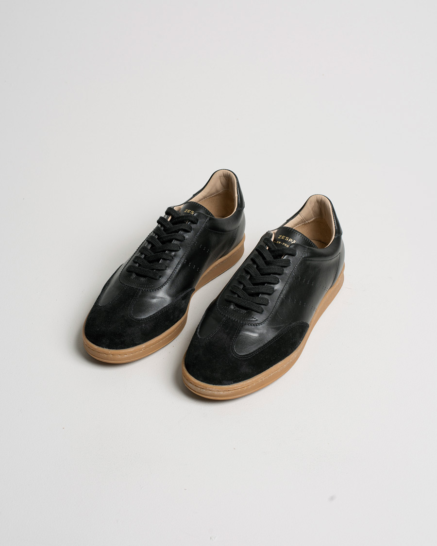 Mies | Zespà ZSP GT Calf Nappa Leather Sneakers Black | Pre-owned | Zespà ZSP GT Calf Nappa Leather Sneakers Black