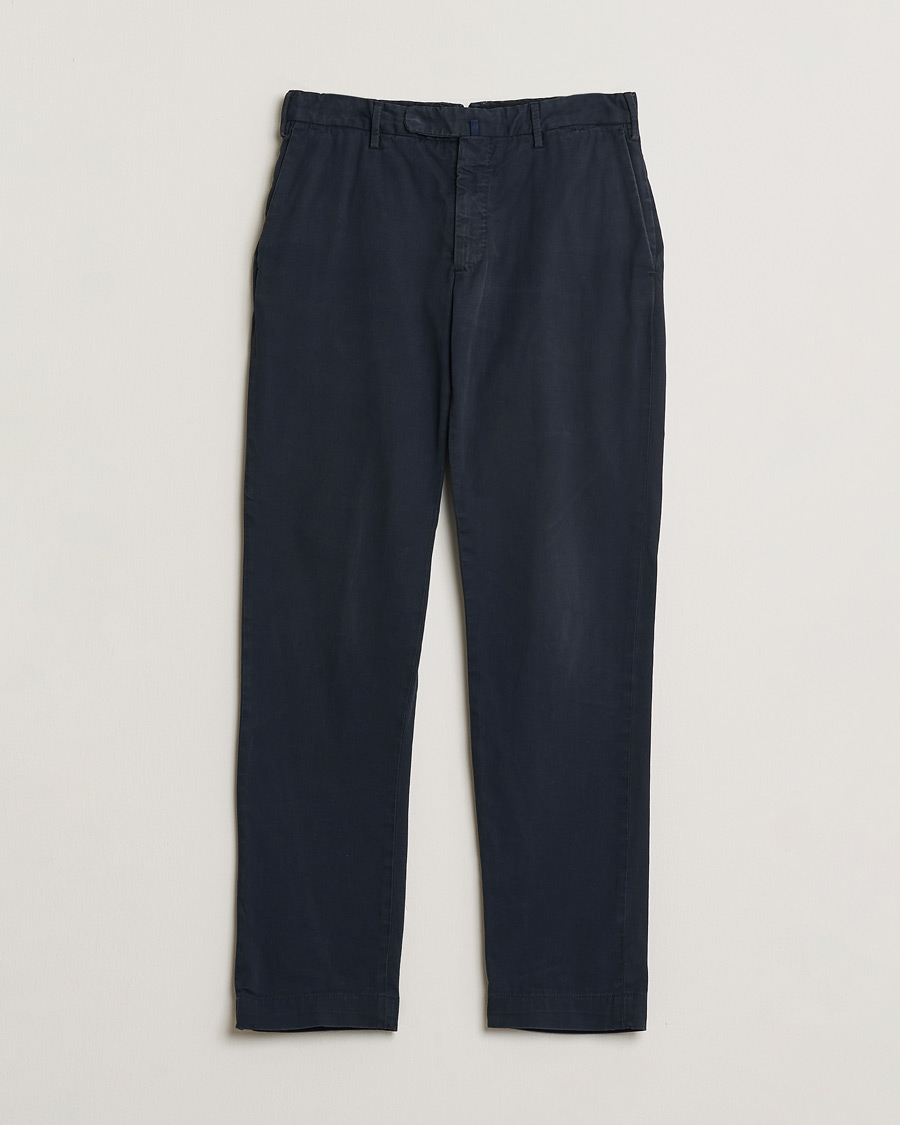 Mies | Pre-owned Housut | Pre-owned | Incotex Slim Fit Cotton Stretch Chinos Navy 48
