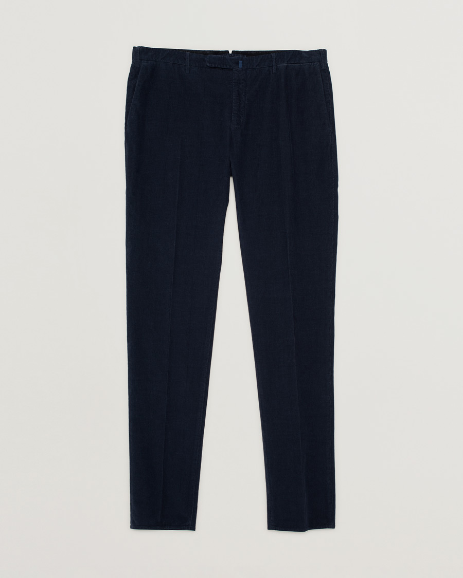 Mies | Housut | Pre-owned | Incotex Slim Fit Soft Corduroy Trousers Navy