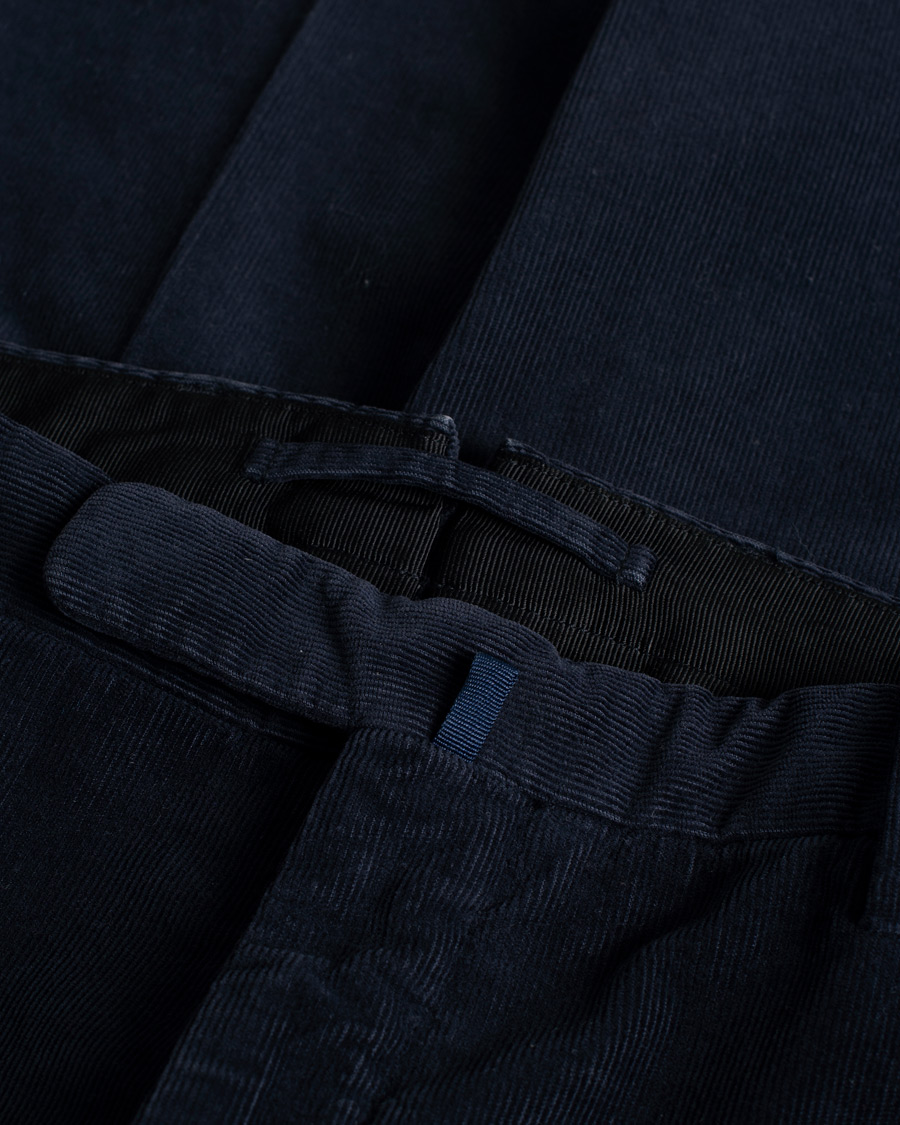 Mies | Housut | Pre-owned | Incotex Slim Fit Soft Corduroy Trousers Navy