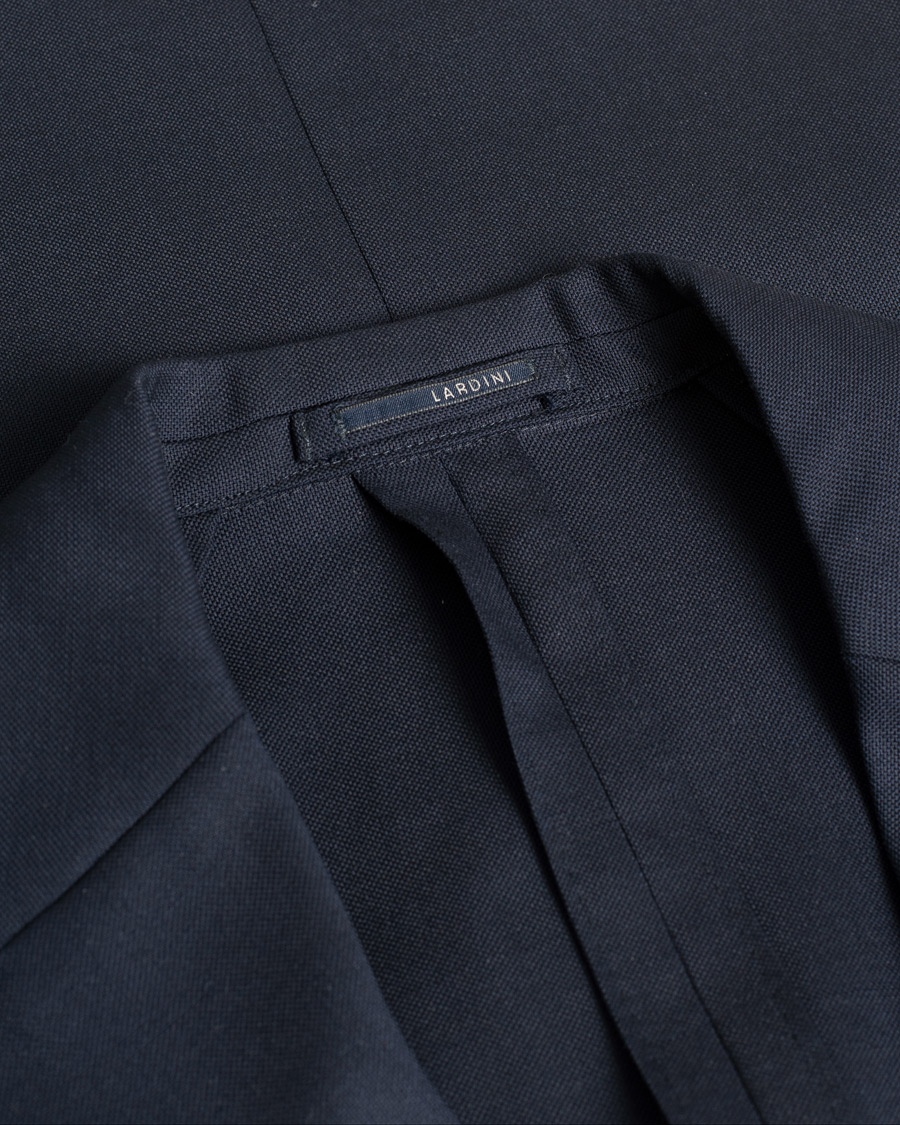 Mies | Lardini Patch Pocket Wool Blazer Navy | Pre-owned | Lardini Patch Pocket Wool Blazer Navy