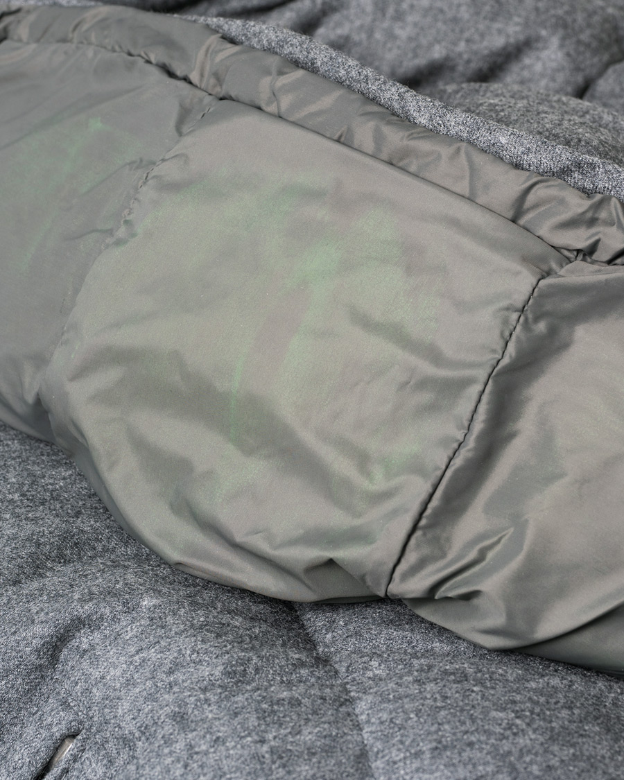 Mies | Takit | Pre-owned | Moncler Montgenevre Flannel Down Jacket Grey Melange