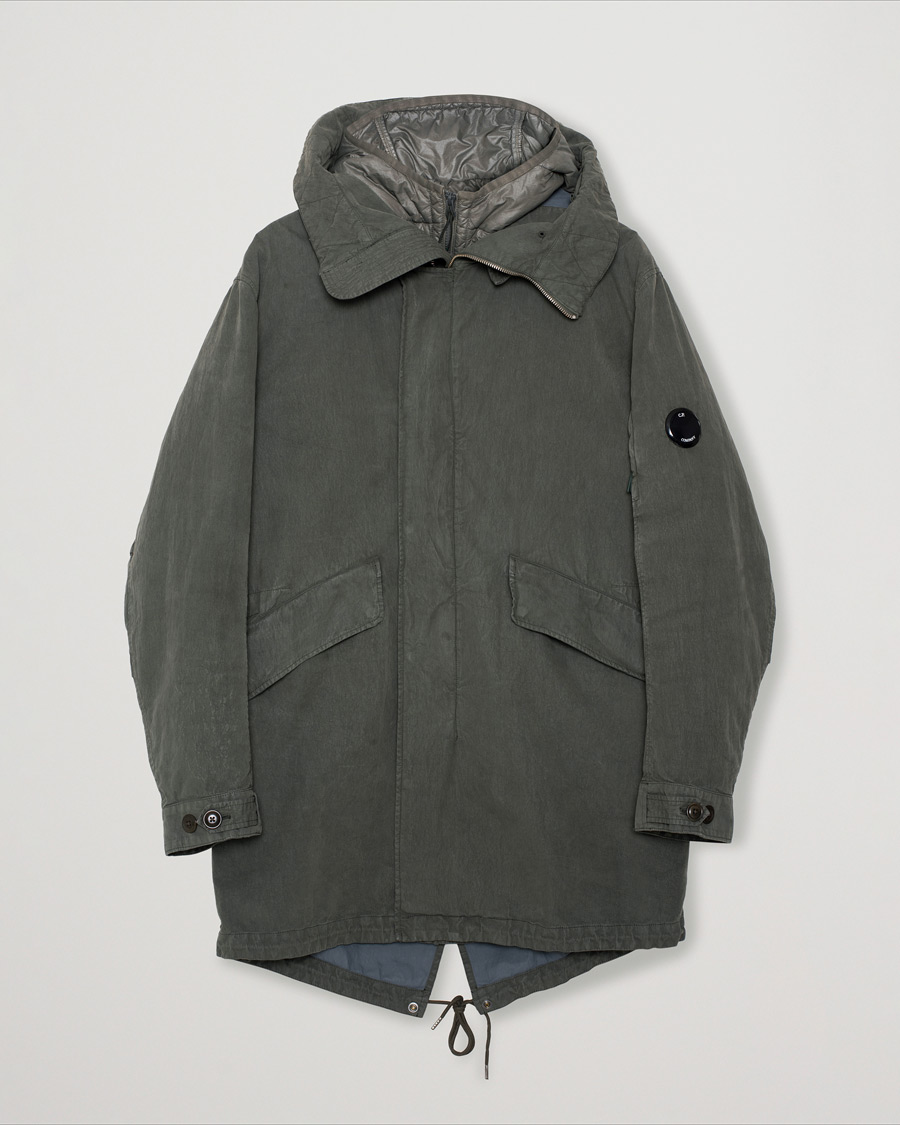 Mies | Takit | Pre-owned | C.P. Company 50 Fili Garment Dyed Cotton/Nylon 2 in 1 Parka Green