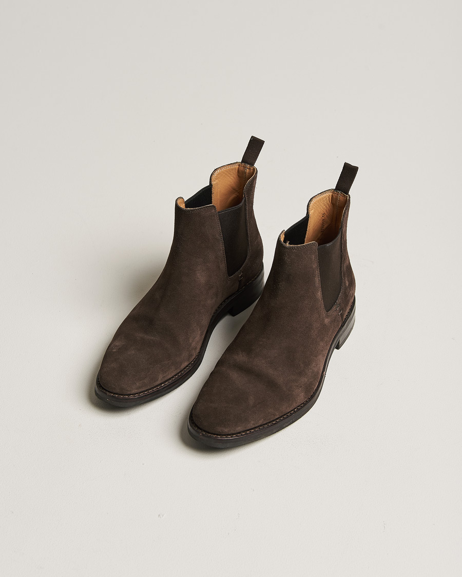 Mies | Heschung Tremble Hydrovelours Sude Boot Brown UK6 - EU40,5 | Pre-owned | Heschung Tremble Hydrovelours Sude Boot Brown UK6 - EU40,5