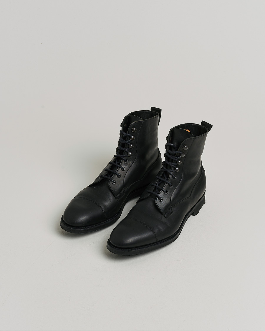 Mies | Edward Green Galway Ridgeway Boot Black Delapré | Pre-owned | Edward Green Galway Ridgeway Boot Black Delapré