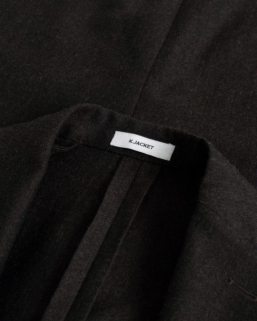 Mies | Pikkutakit | Pre-owned | Boglioli K Jacket Wool Hopsack Blazer Dark Brown