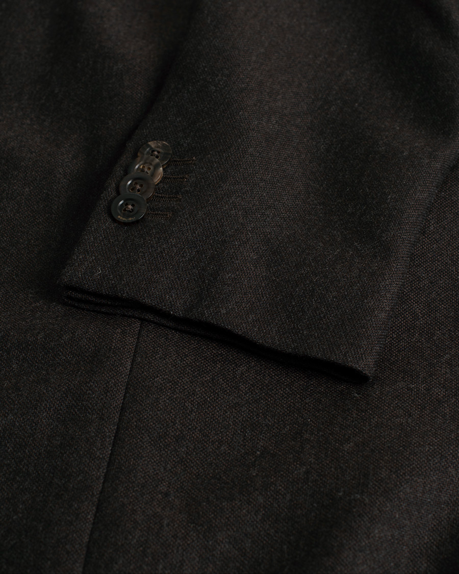 Mies | Pikkutakit | Pre-owned | Boglioli K Jacket Wool Hopsack Blazer Dark Brown