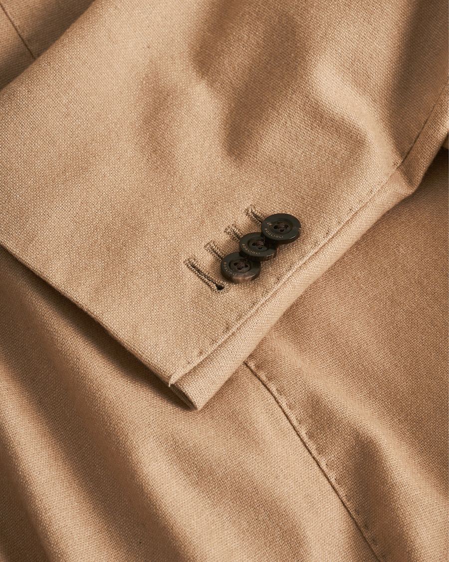 Mies | Pikkutakit | Pre-owned | Boglioli K Jacket Dyed Flannel Blazer Beige