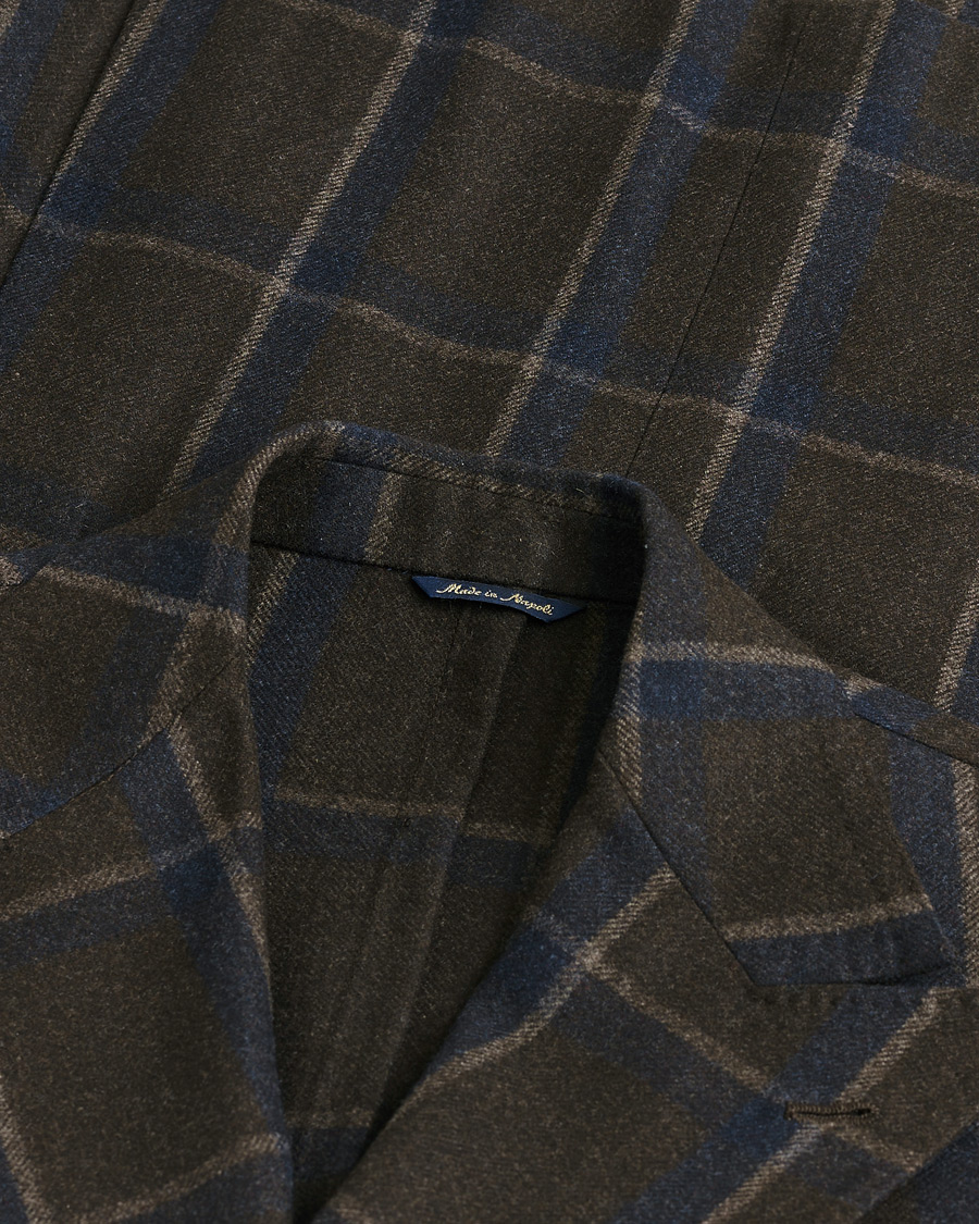 Mies | Pre-owned Pikkutakit | Pre-owned | Gabo Napoli Checked Double Breasted Blazer Brown 48