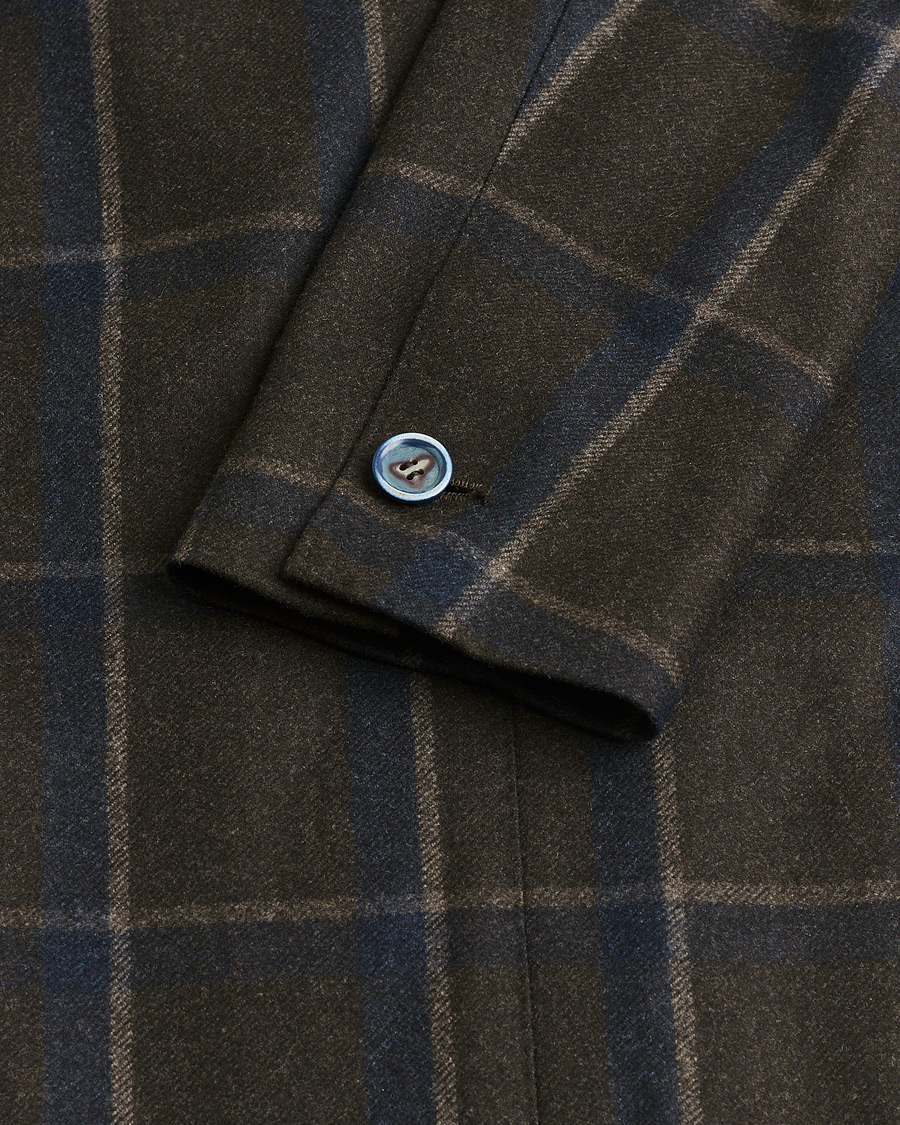 Mies | Pre-owned Pikkutakit | Pre-owned | Gabo Napoli Checked Double Breasted Blazer Brown 48