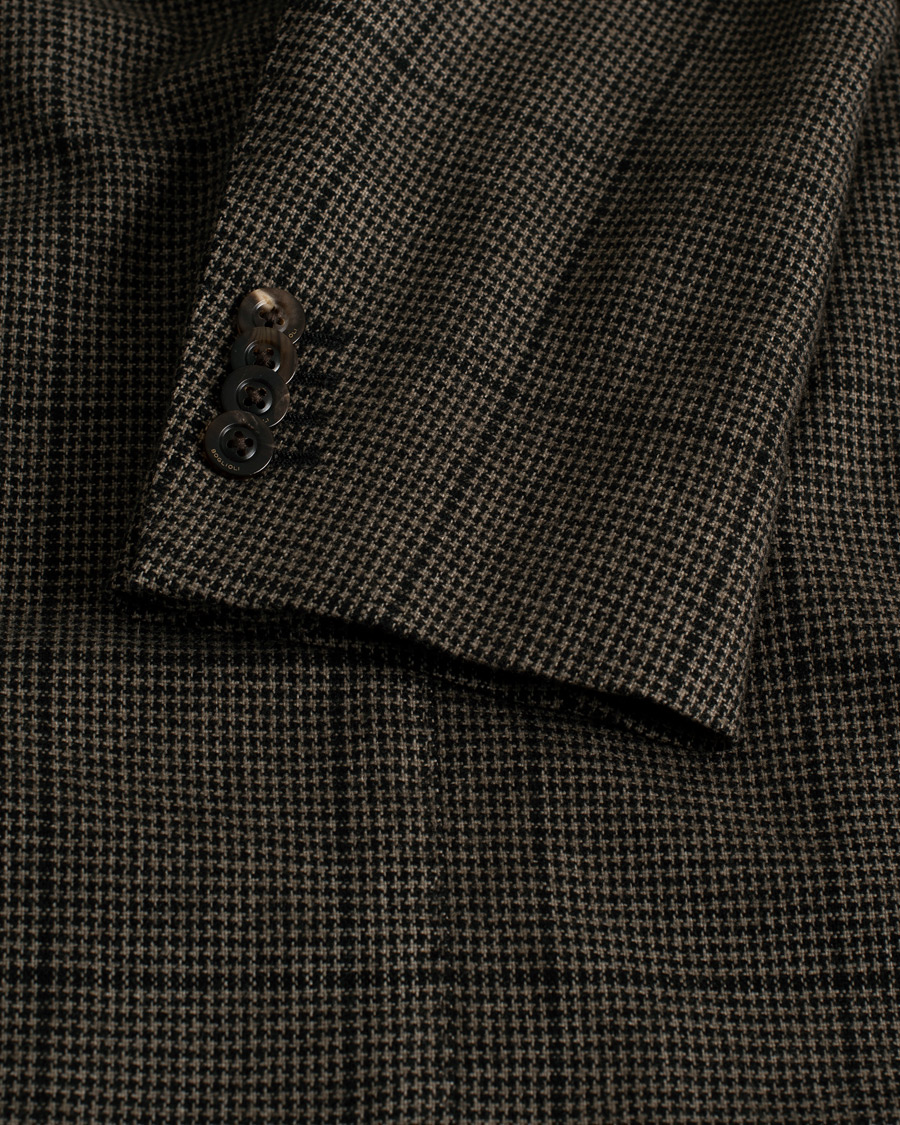 Mies | Pikkutakit | Pre-owned | Boglioli K Jacket Wool Check Blazer Brown