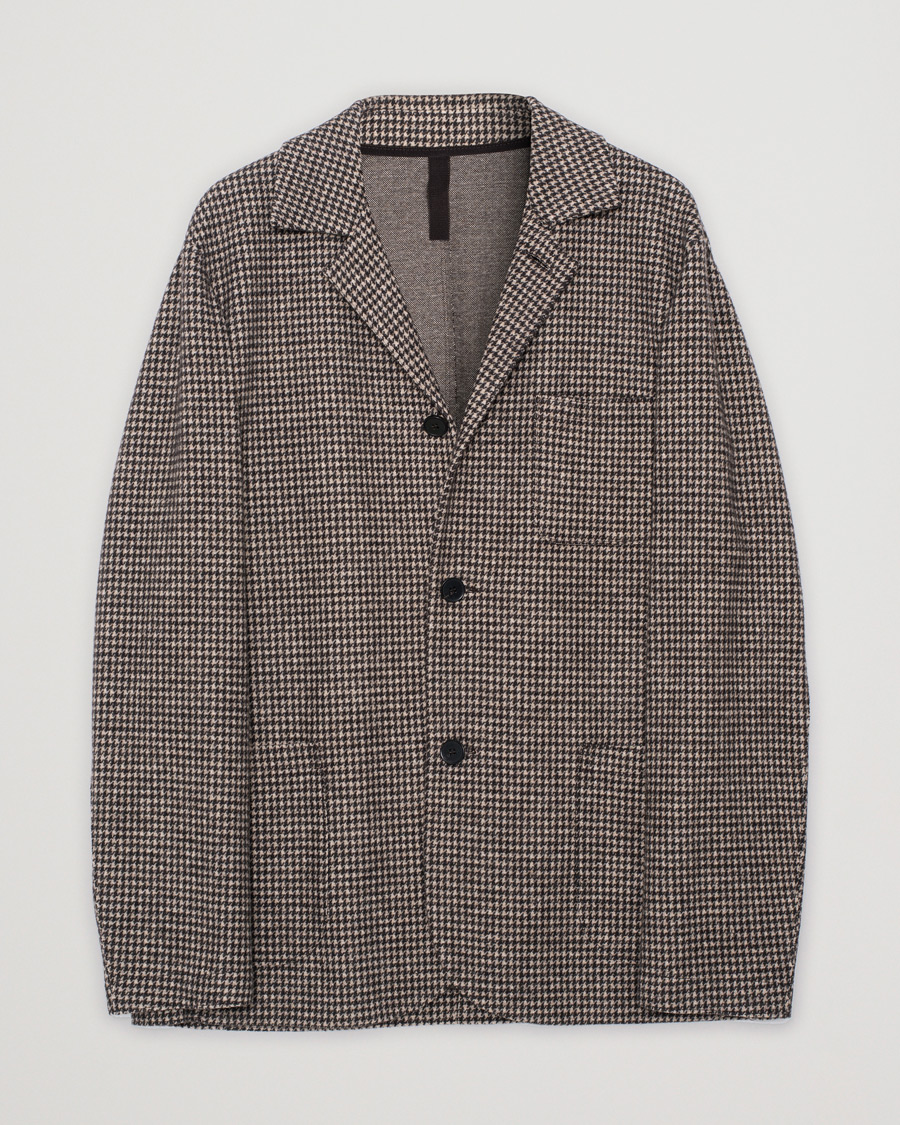 Mies | Pikkutakit | Pre-owned | Harris Wharf London Dropped Shoulder Houndstooth Jacket Beige