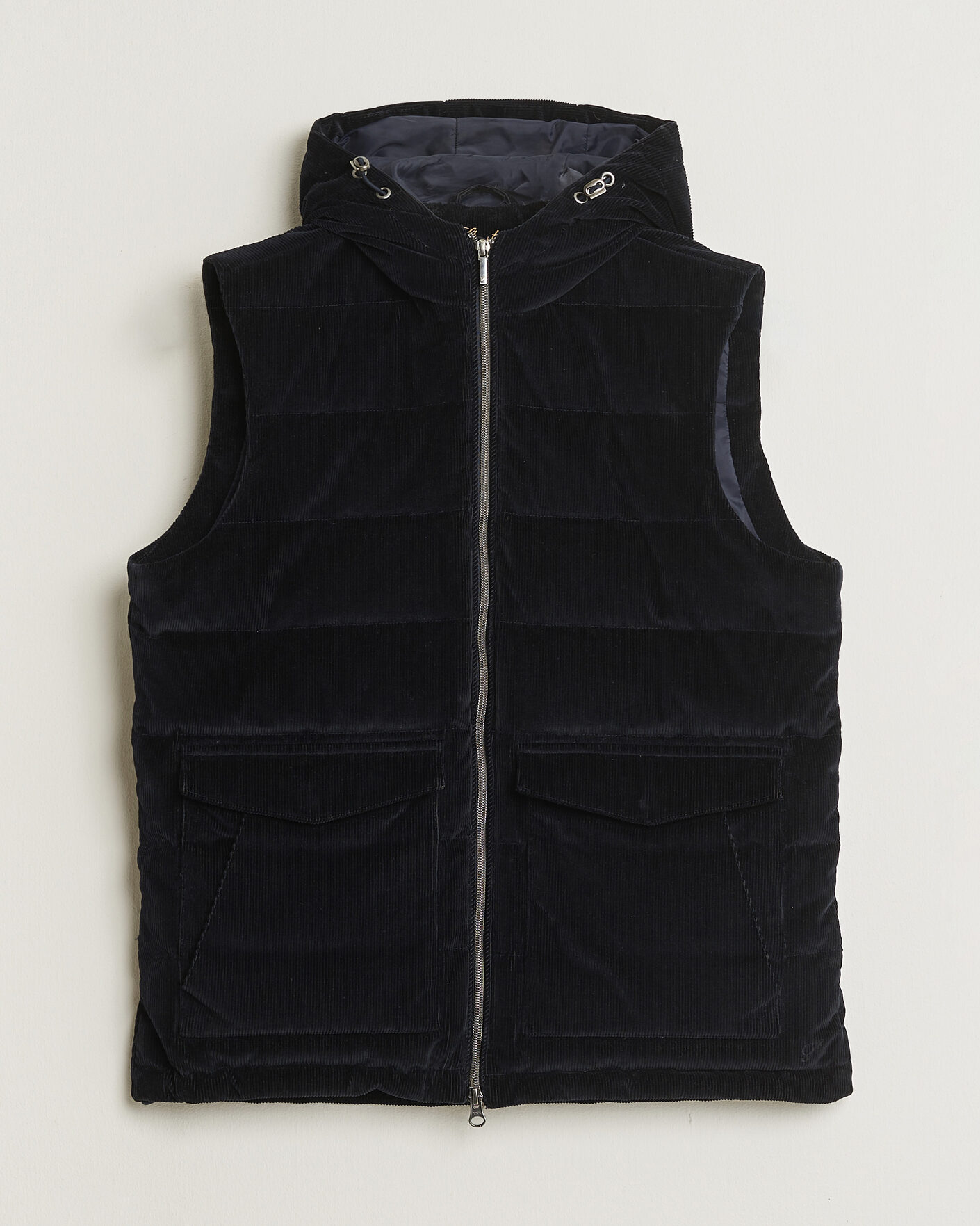 Mies | Pre-owned Takit | Pre-owned | Stenströms Hooded Corduroy Vest Navy M