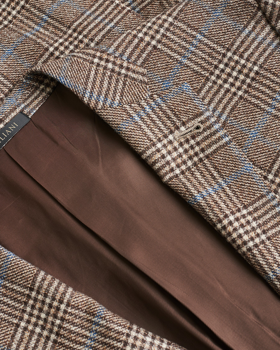 Mies | Pre-owned Pikkutakit | Pre-owned | Corneliani Check Wool Blazer Brown 52