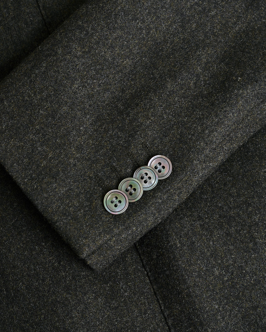 Mies | Pre-owned Pikkutakit | Pre-owned | Oscar Jacobson Edgar Wool Flannel Blazer Brown 44