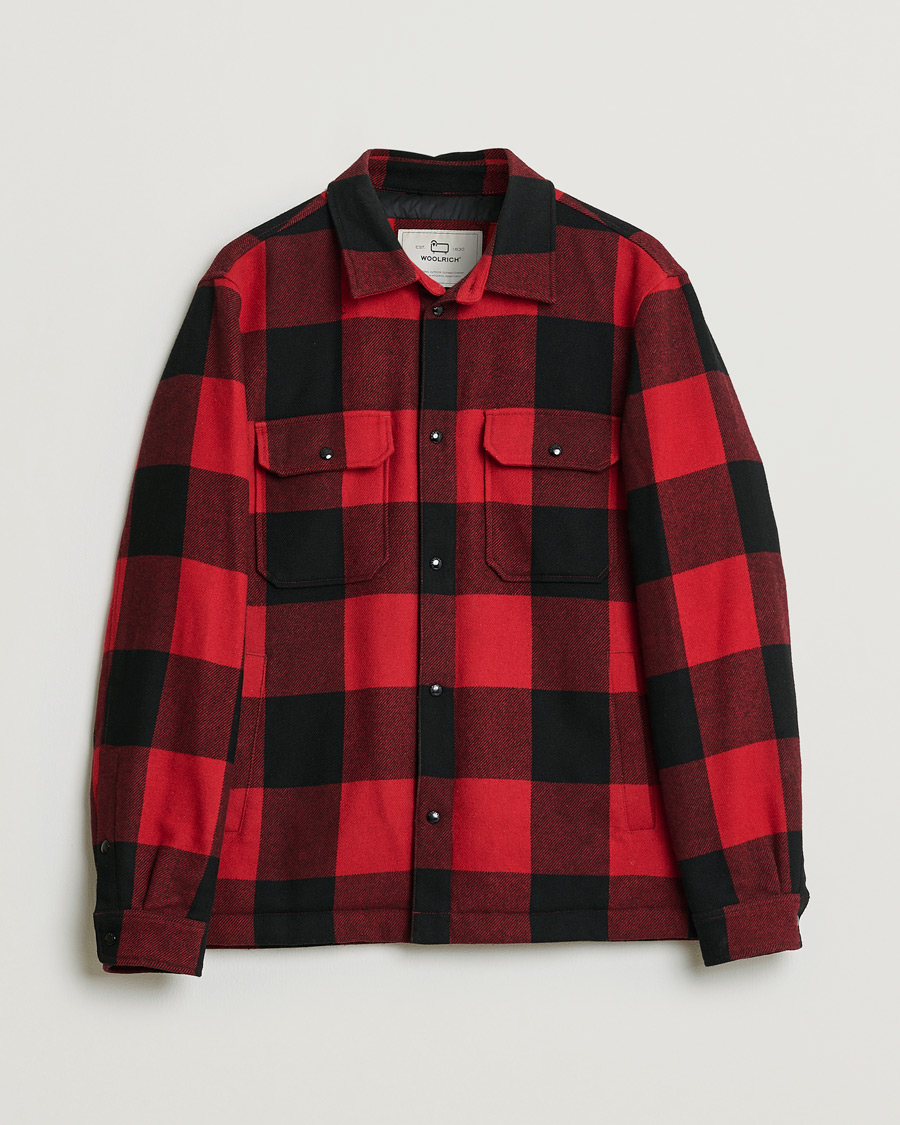 Mies | Pre-owned Takit | Pre-owned | Woolrich Alaskan Wool Padded Overshirt Red Buffalo L