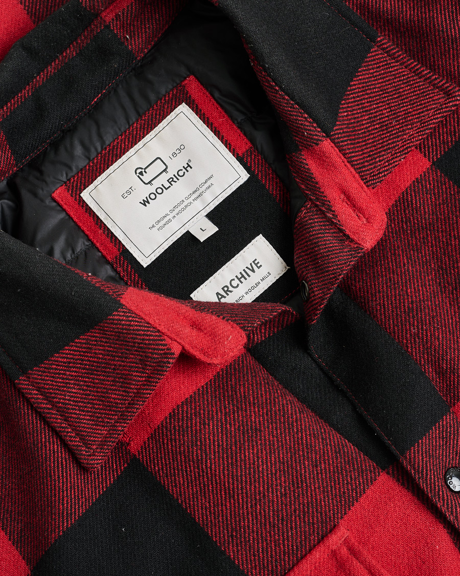 Mies | Pre-owned Takit | Pre-owned | Woolrich Alaskan Wool Padded Overshirt Red Buffalo L