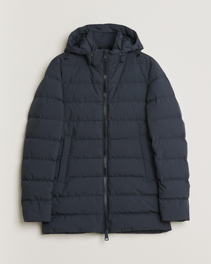 Mies | Pre-owned Takit | Pre-owned | Herno Water Repellent Half Long Parka Navy 46