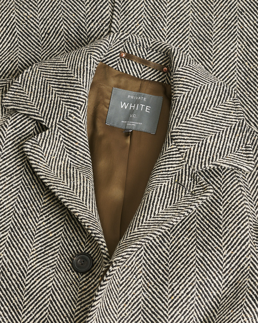 Mies | Pre-owned Takit | Pre-owned | Private White V.C. Raglan Wool Coat Black & Cream 2 - XS