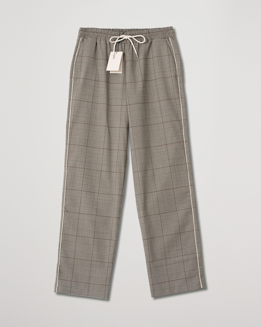 Mies | Housut | Pre-owned | Drôle de Monsieur Wool Drawstring Trousers Brown Check