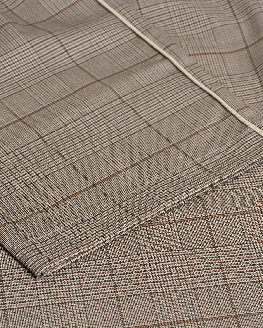 Mies | Housut | Pre-owned | Drôle de Monsieur Wool Drawstring Trousers Brown Check