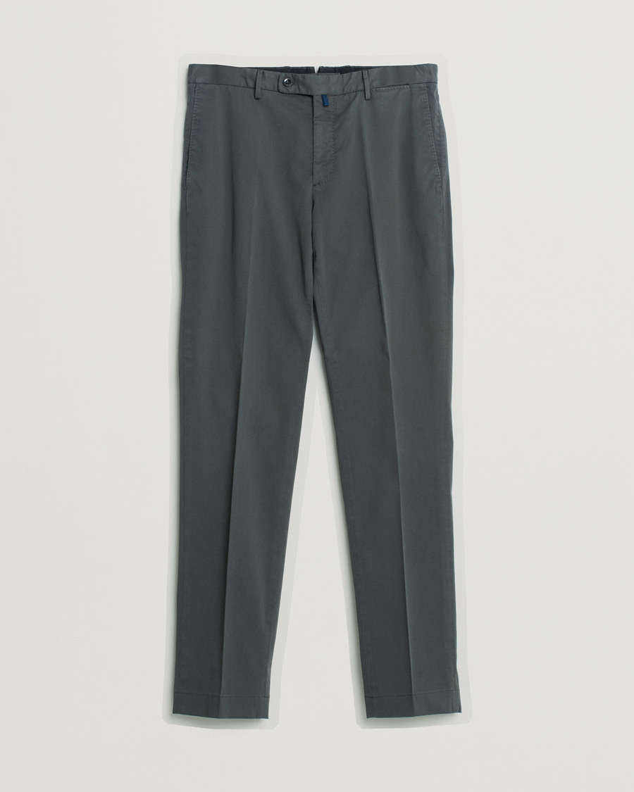 Mies | Incotex Regular Fit Comfort Chinos Charcoal | Pre-owned | Incotex Regular Fit Comfort Chinos Charcoal