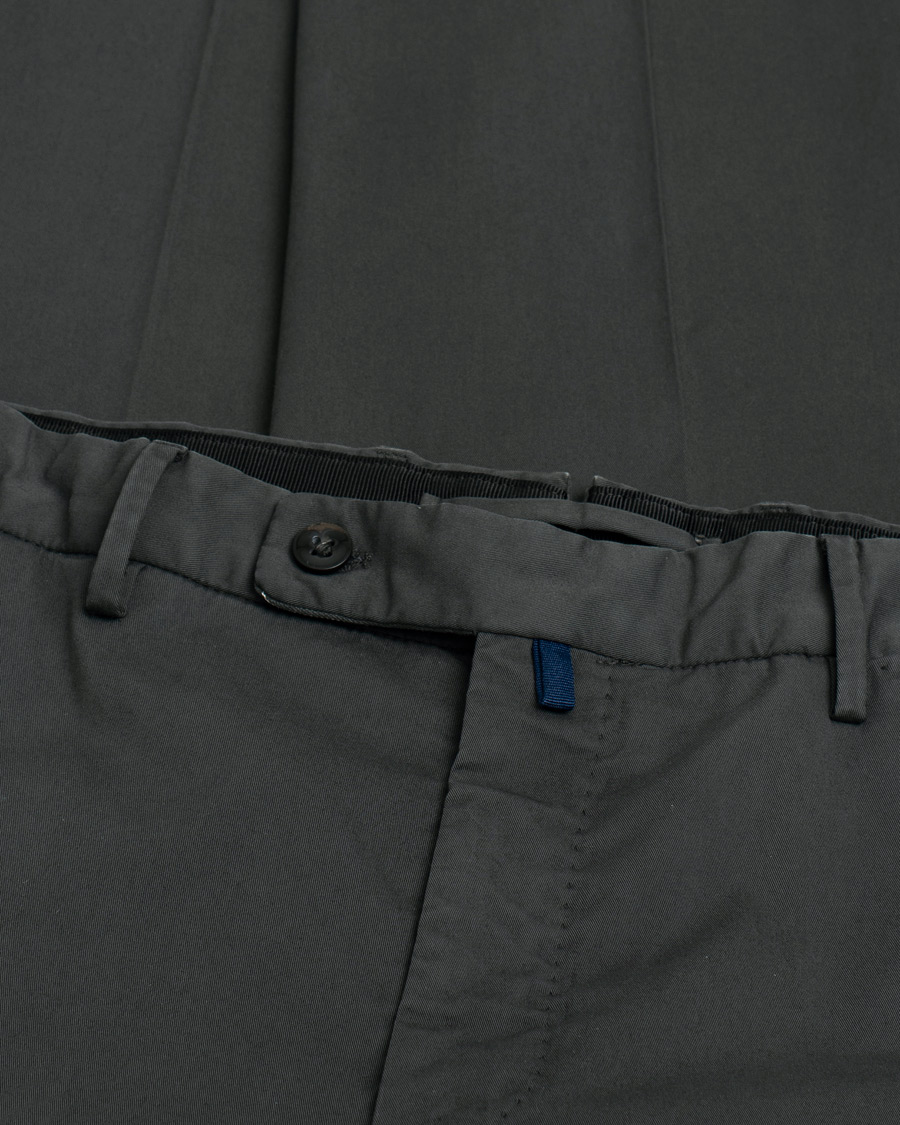 Mies | Incotex Regular Fit Comfort Chinos Charcoal | Pre-owned | Incotex Regular Fit Comfort Chinos Charcoal