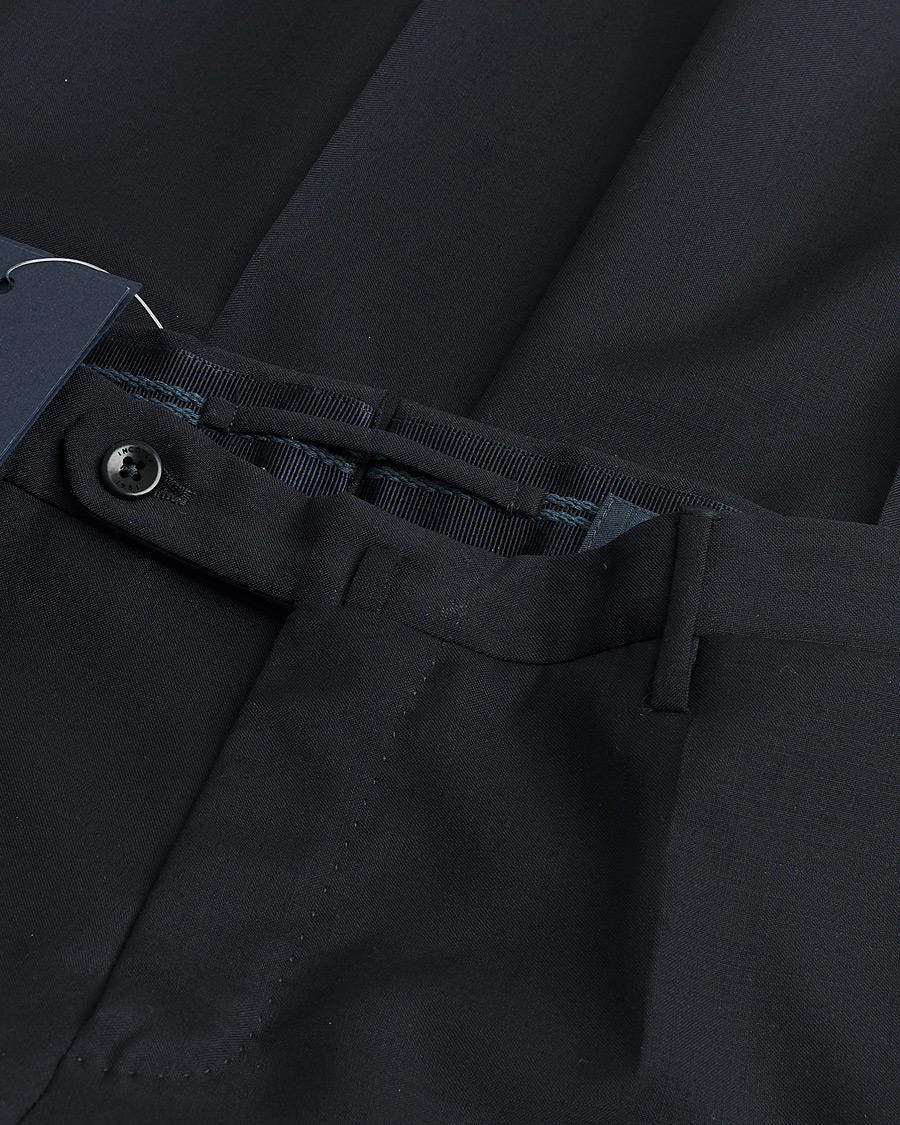 Mies | Pre-owned Housut | Pre-owned | Incotex Slim Fit Tropical Wool Trousers Navy 48