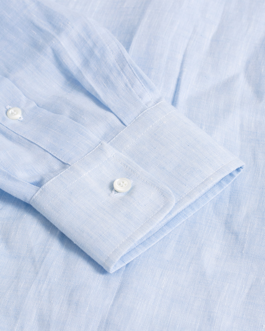 Mies | Kauluspaidat | Pre-owned | Brunello Cucinelli Linen Shirt Blue M