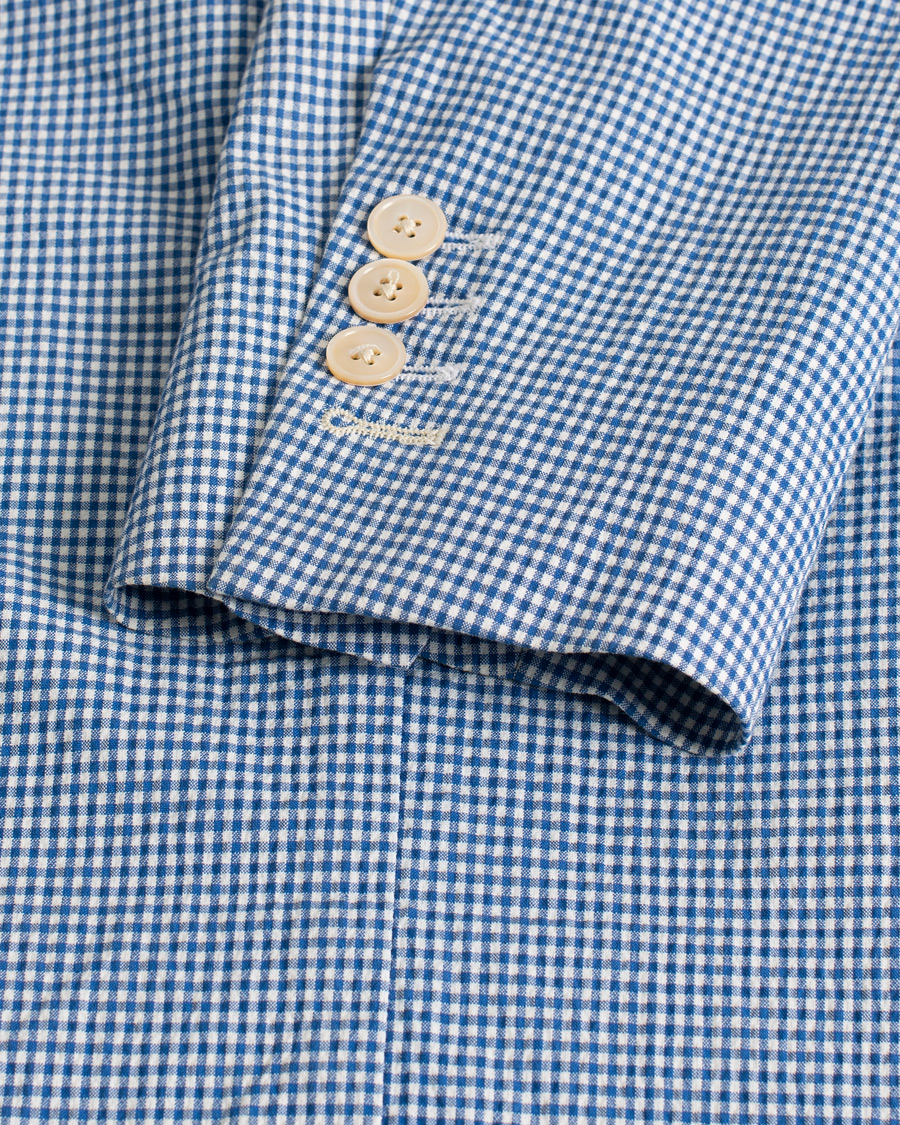 Mies | Pikkutakit | Pre-owned | Gant Rugger The Hopsack Seersucker Checked Blazer Blue 50