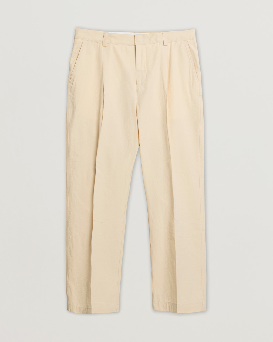 Mies | Housut | Pre-owned | Orlebar Brown Beckworth Pleated Cotton Trousers Pebble
