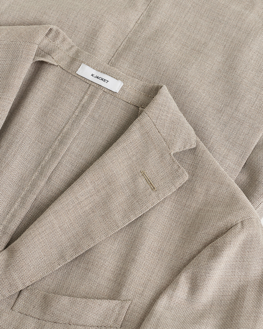 Mies | Pre-owned Pikkutakit | Pre-owned | Boglioli K Jacket Wool Hopsack Blazer Beige 46