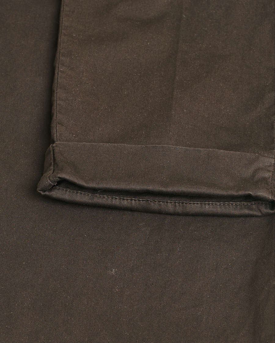 Mies | PT01 Slim Fit Pleated Linen Blend Trousers Chocolate | Pre-owned | PT01 Slim Fit Pleated Linen Blend Trousers Chocolate