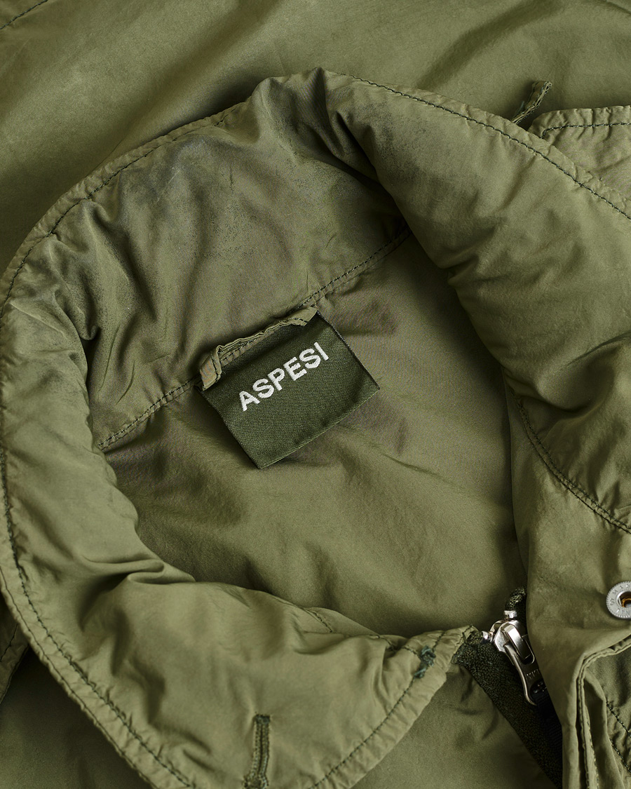 Mies | Aspesi Giubotto Garment Dyed Field Jacket Army Green | Pre-owned | Aspesi Giubotto Garment Dyed Field Jacket Army Green