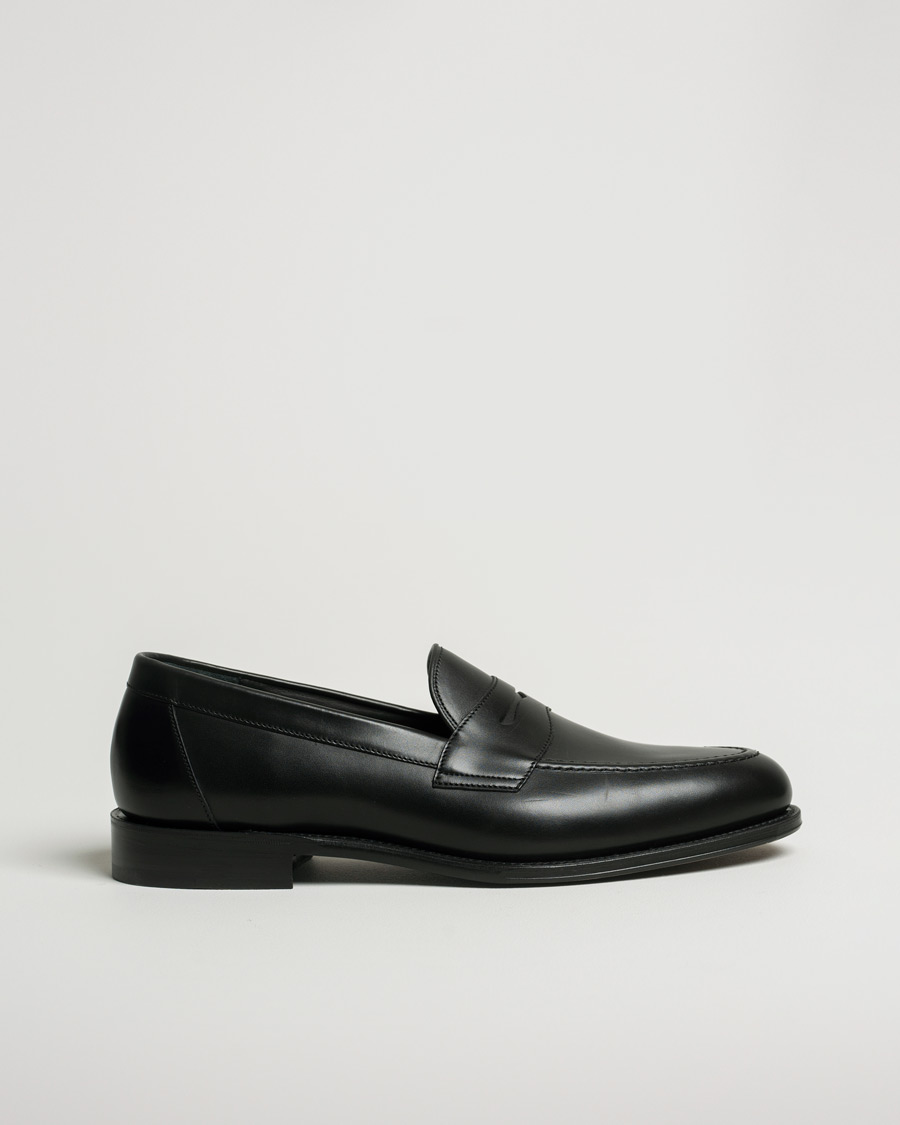 Mies | Loake 1880 Hornbeam Eco Penny Loafer Black | Pre-owned | Loake 1880 Hornbeam Eco Penny Loafer Black