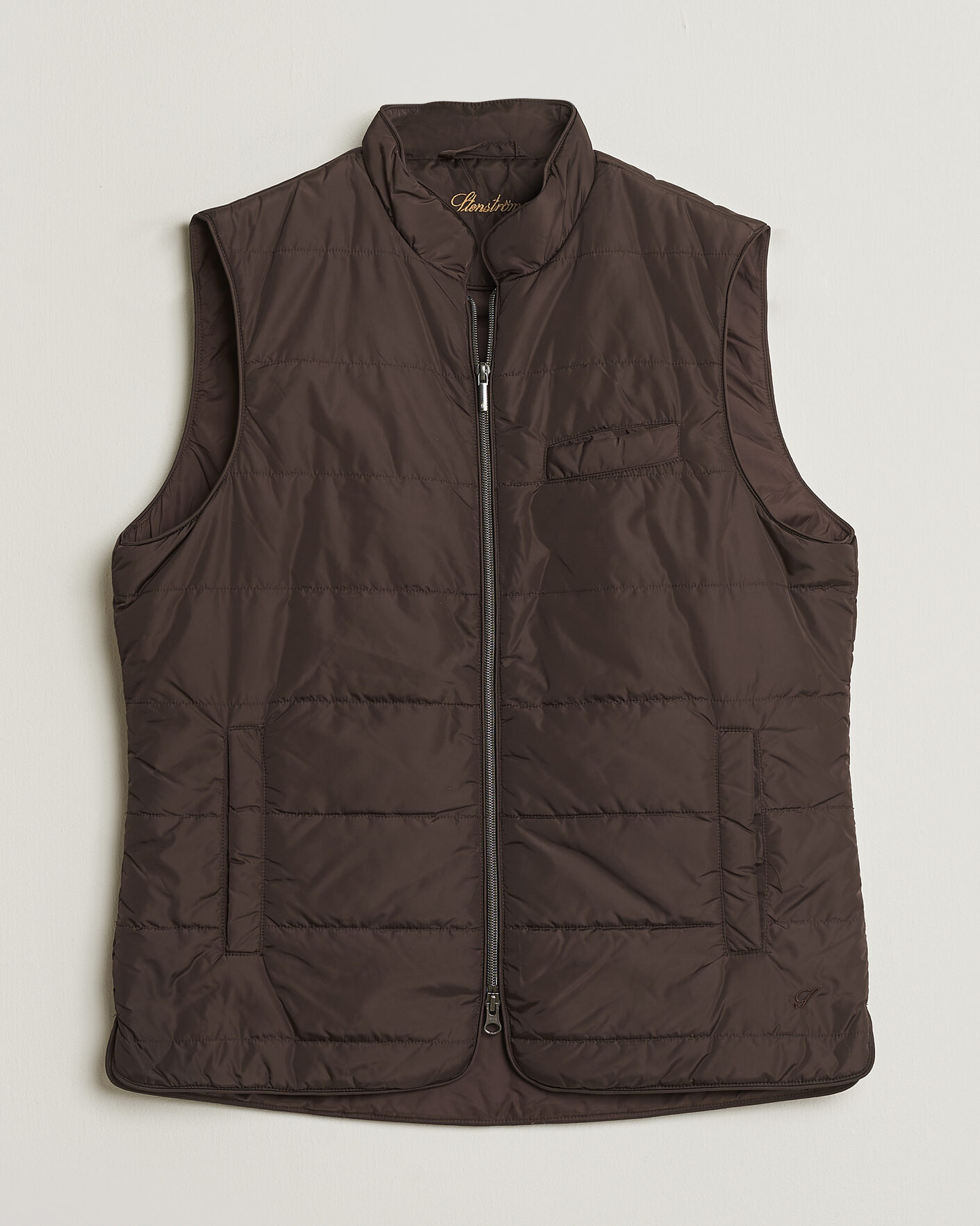 Mies | Pre-owned Takit | Pre-owned | Stenströms Padded Nylon Vest Brown M