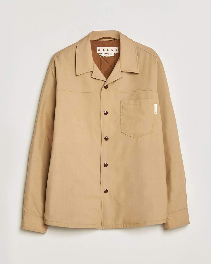 Mies | Takit | Pre-owned | Marni Virgin Wool Shirt Jacket Dijon