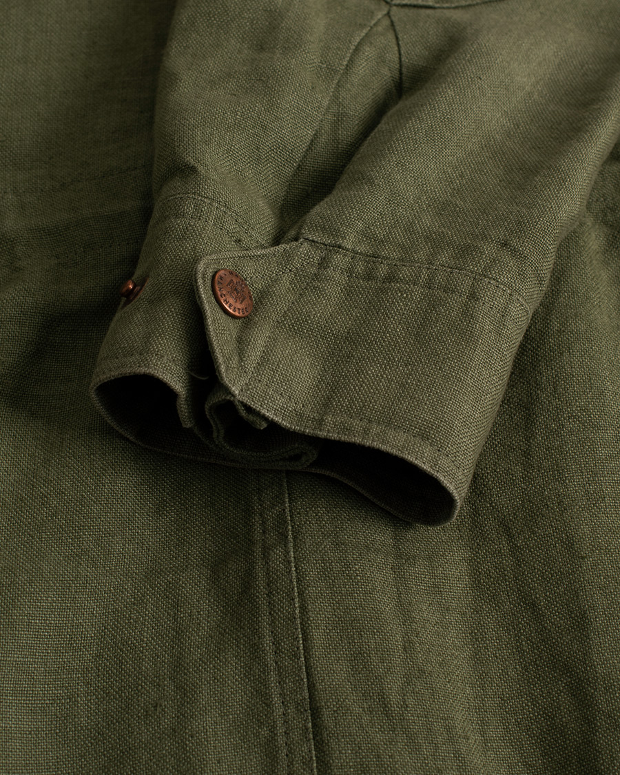 Mies | Takit | Pre-owned | Private White V.C. Linen Field Jacket Green