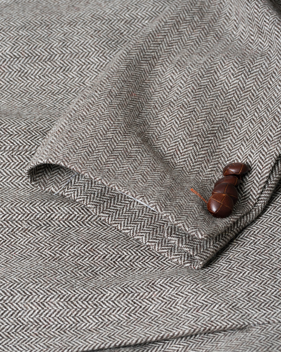 Mies | Pikkutakit | Pre-owned | Morris Herringbone Wool Blazer Beige 50