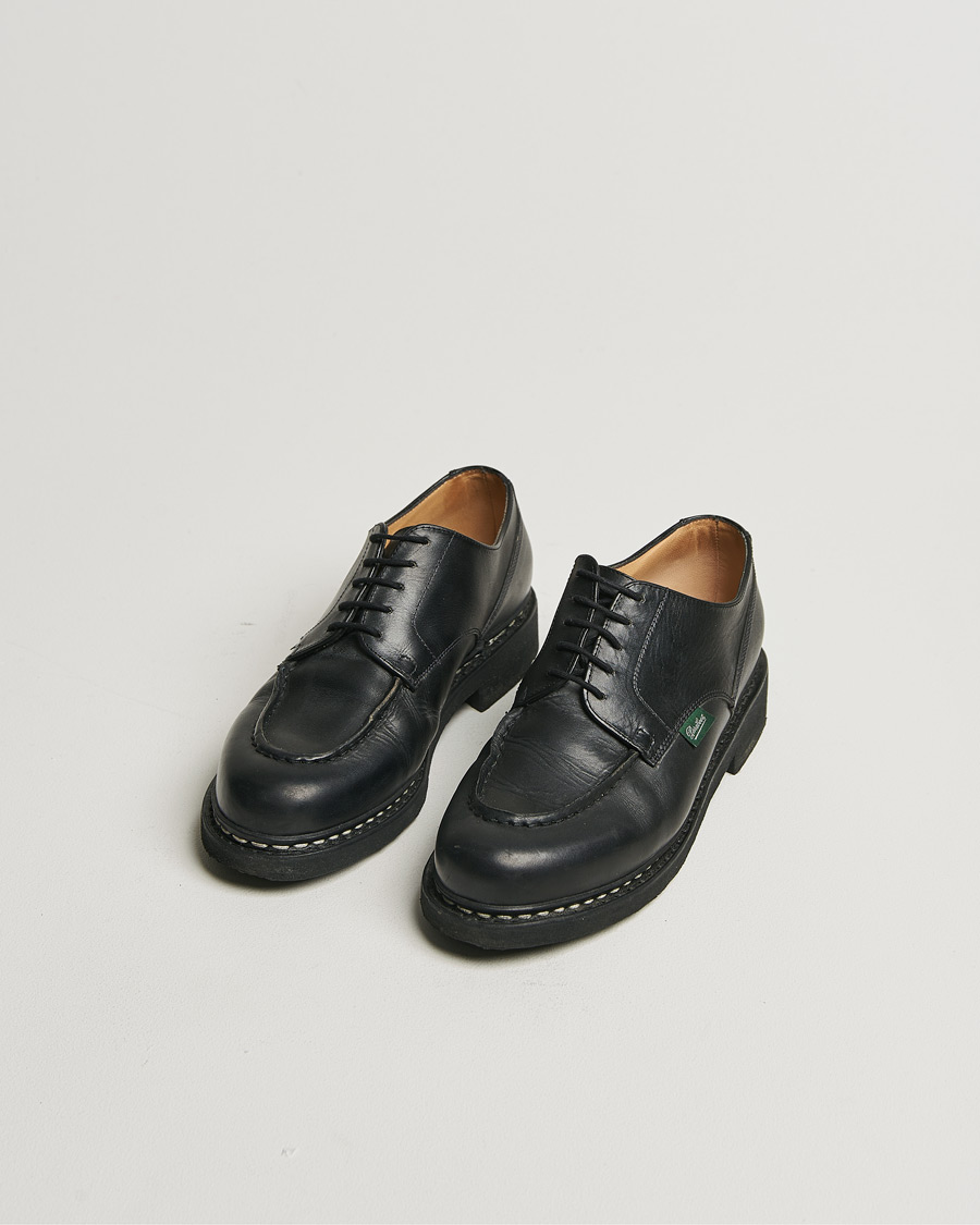 Mies | Paraboot Chambord Derby Black | Pre-owned | Paraboot Chambord Derby Black