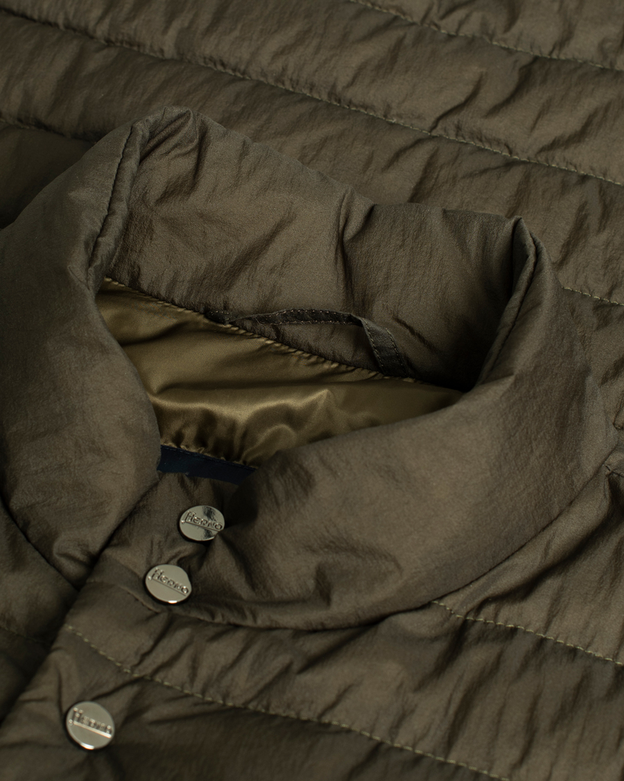 Mies | Takit | Pre-owned | Herno Nylon Jacket Dark Olive 48